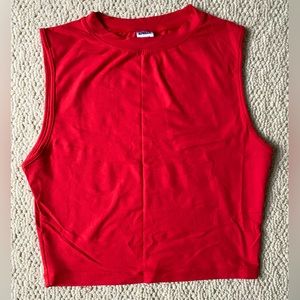 ALPHALETE UltraSoft Cropped Tank - Red - Size M